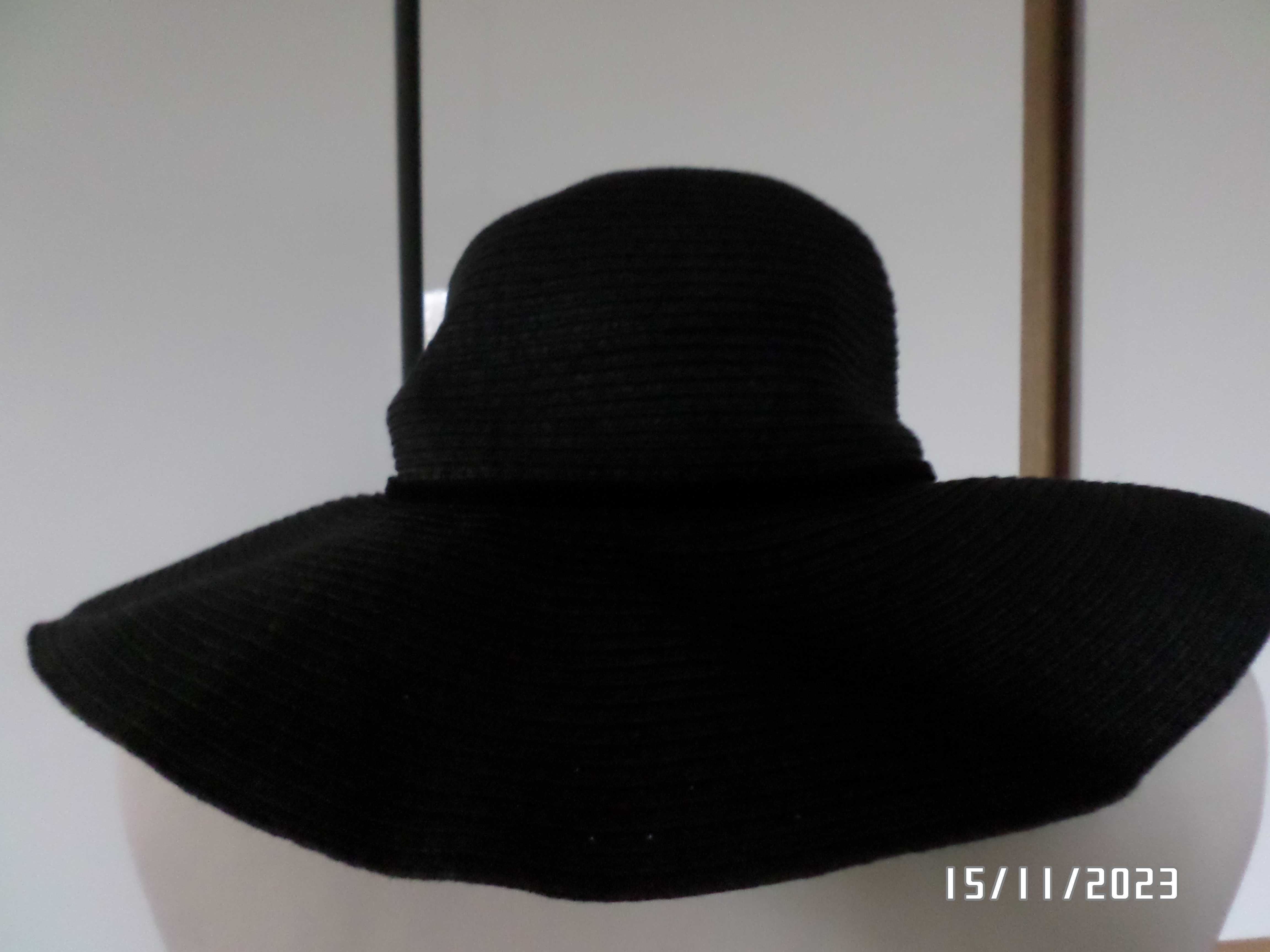 kapelusz damski-H&M-56-M-czarny