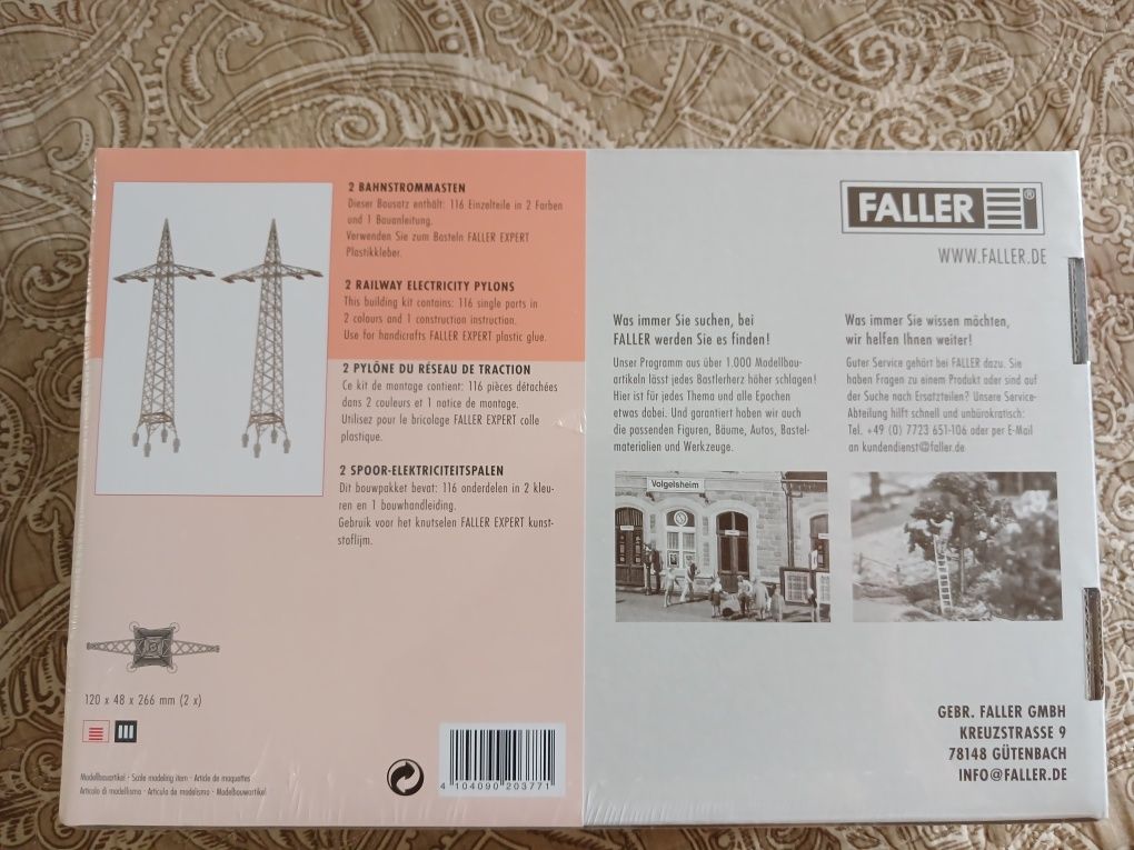 Электрические опоры 2шт  Faller 120377 для Piko,Roco H0(1:87)