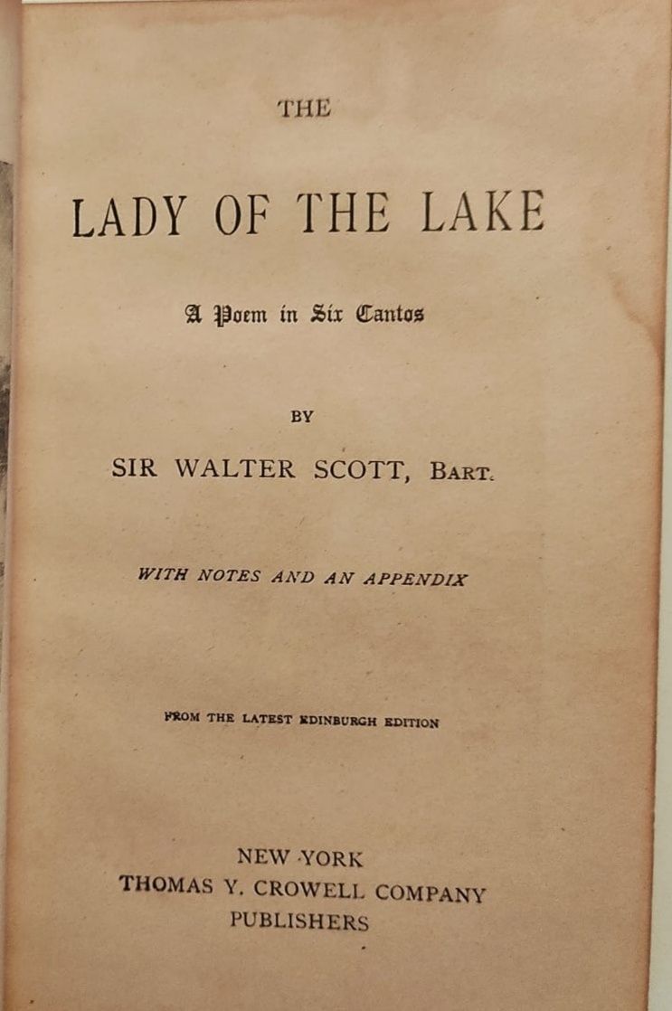 Lady off the Lake by Sir Walter Scott