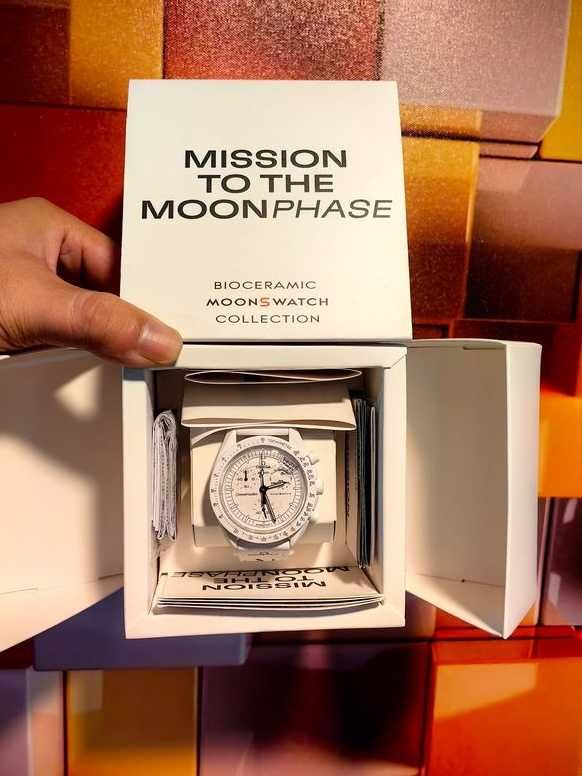 Swatch x Omega Bioceramiczny zegarek Moonswatch Mission To Moonphase