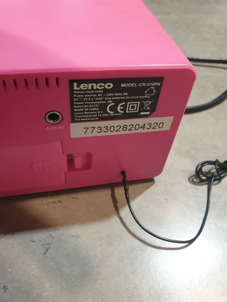 Lenco-CR-510PK-Budzik z Radiem