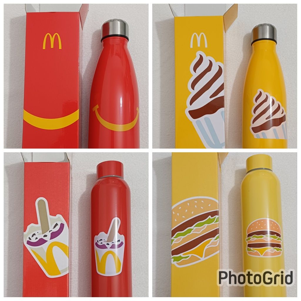 Garrafas reutilizáveis McDonald's NOVAS