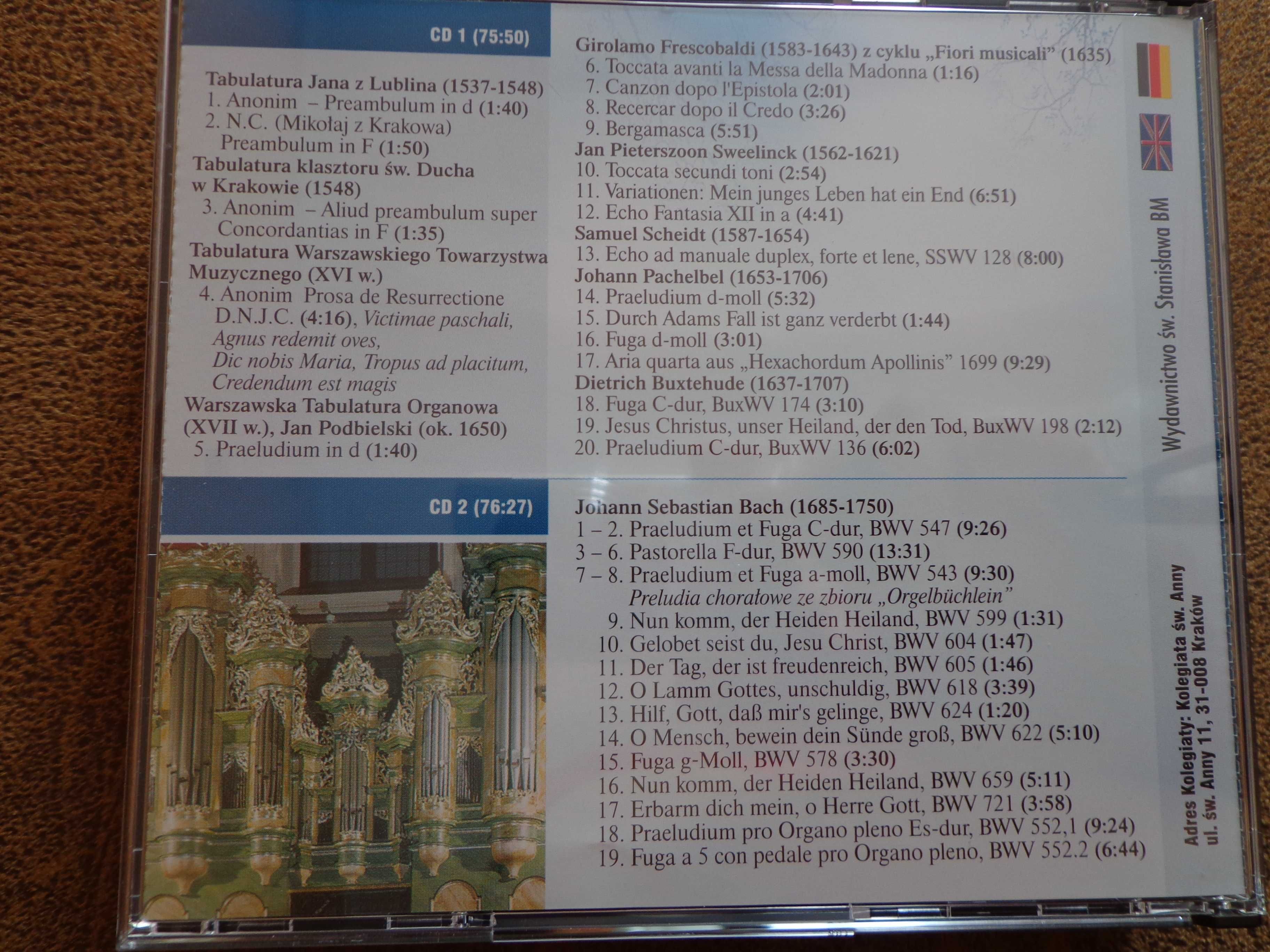 CD Perły muzyki organowej nowe 2XCD