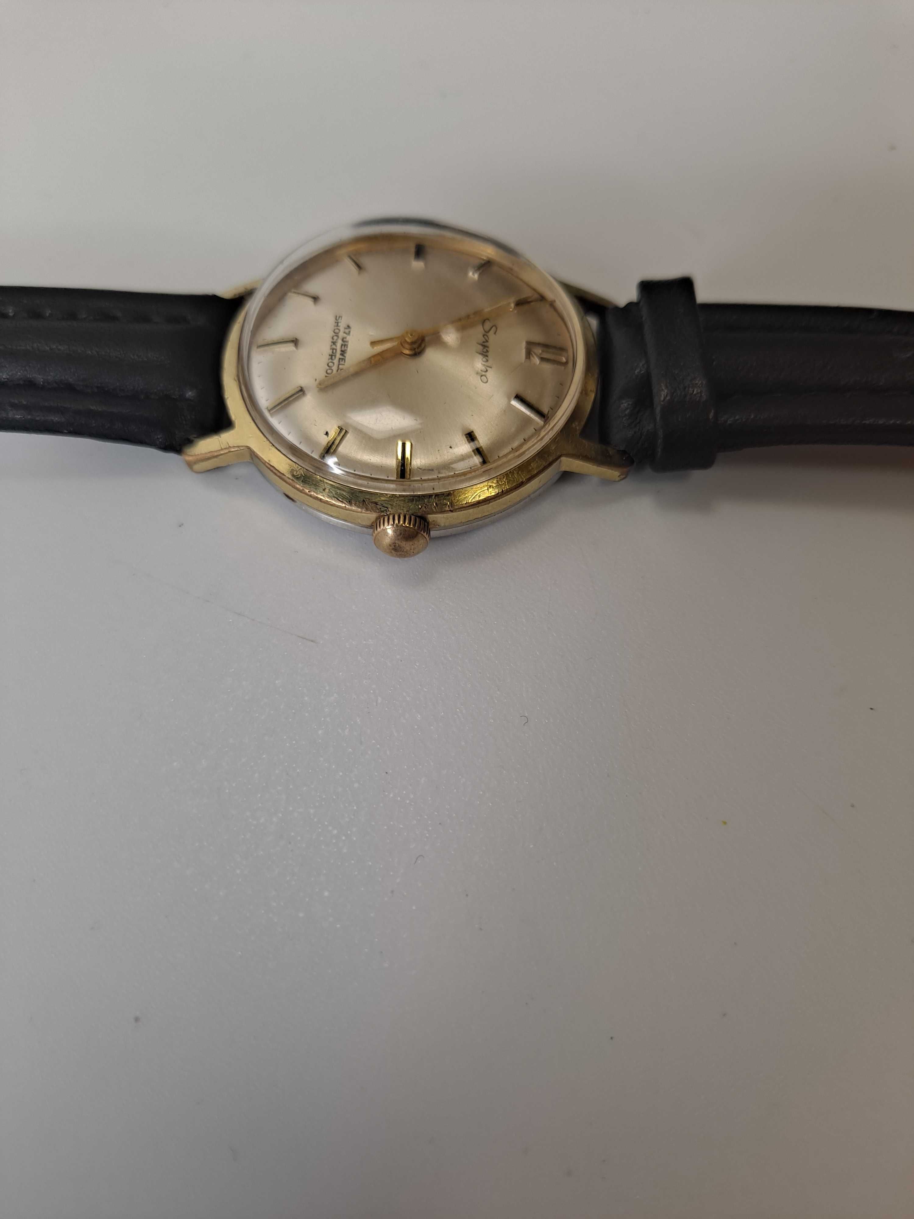 Zegarek Niemiecki mechaniczny Sappho 17 Jewels