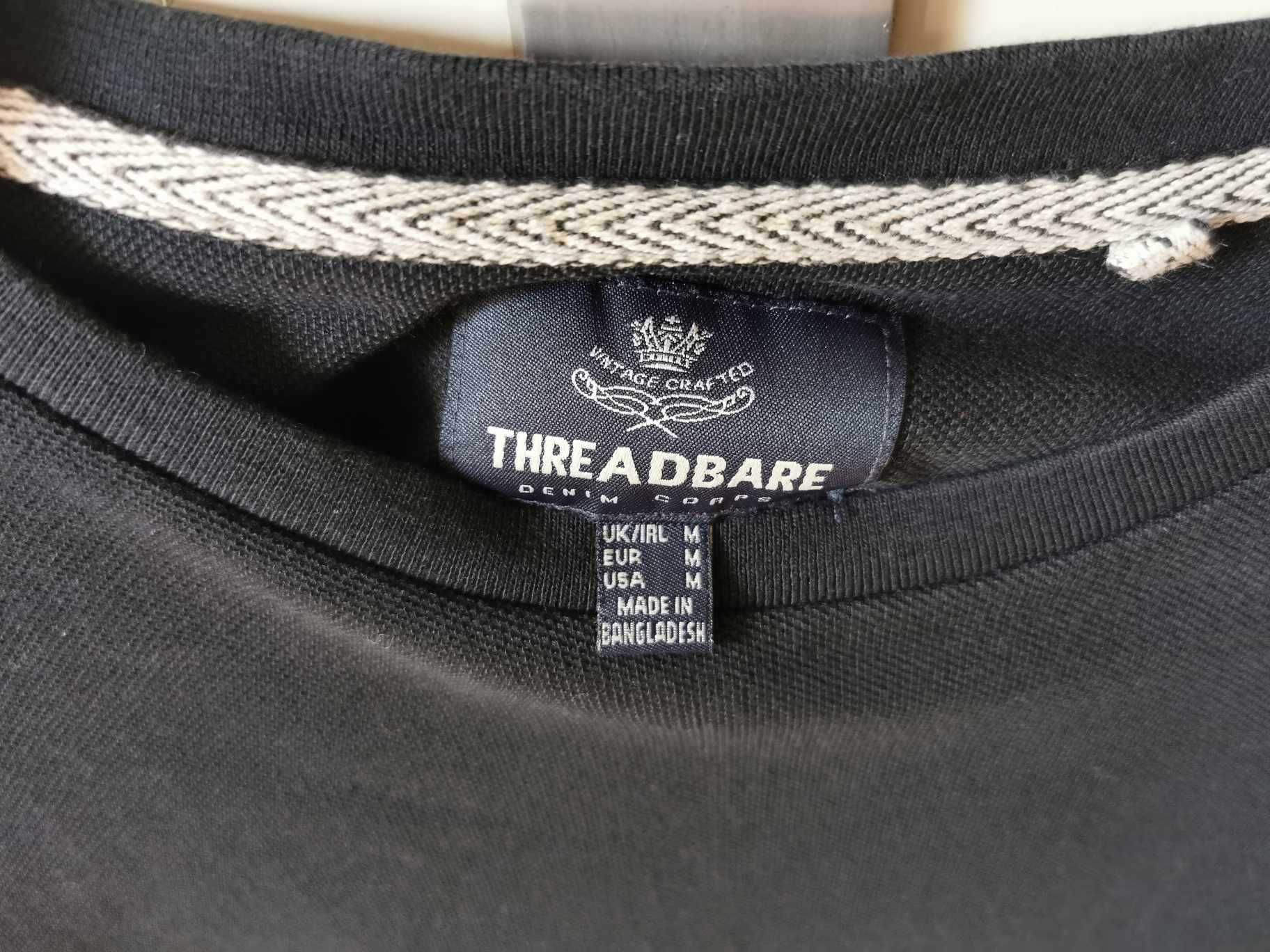 Męska koszulka gruba Threadbare M Tk Maxx czarna
