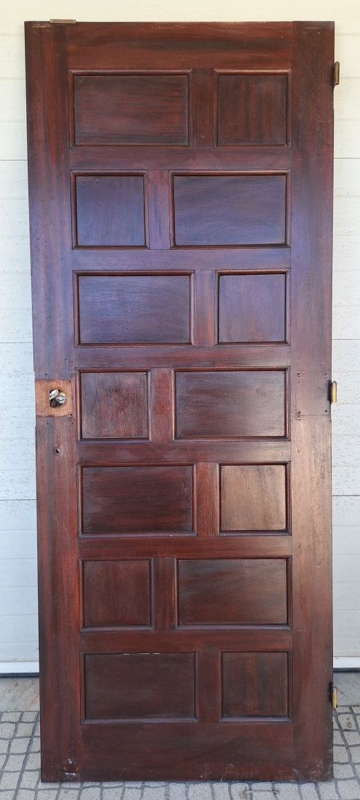 Porta esquerda madeira maciça exótica