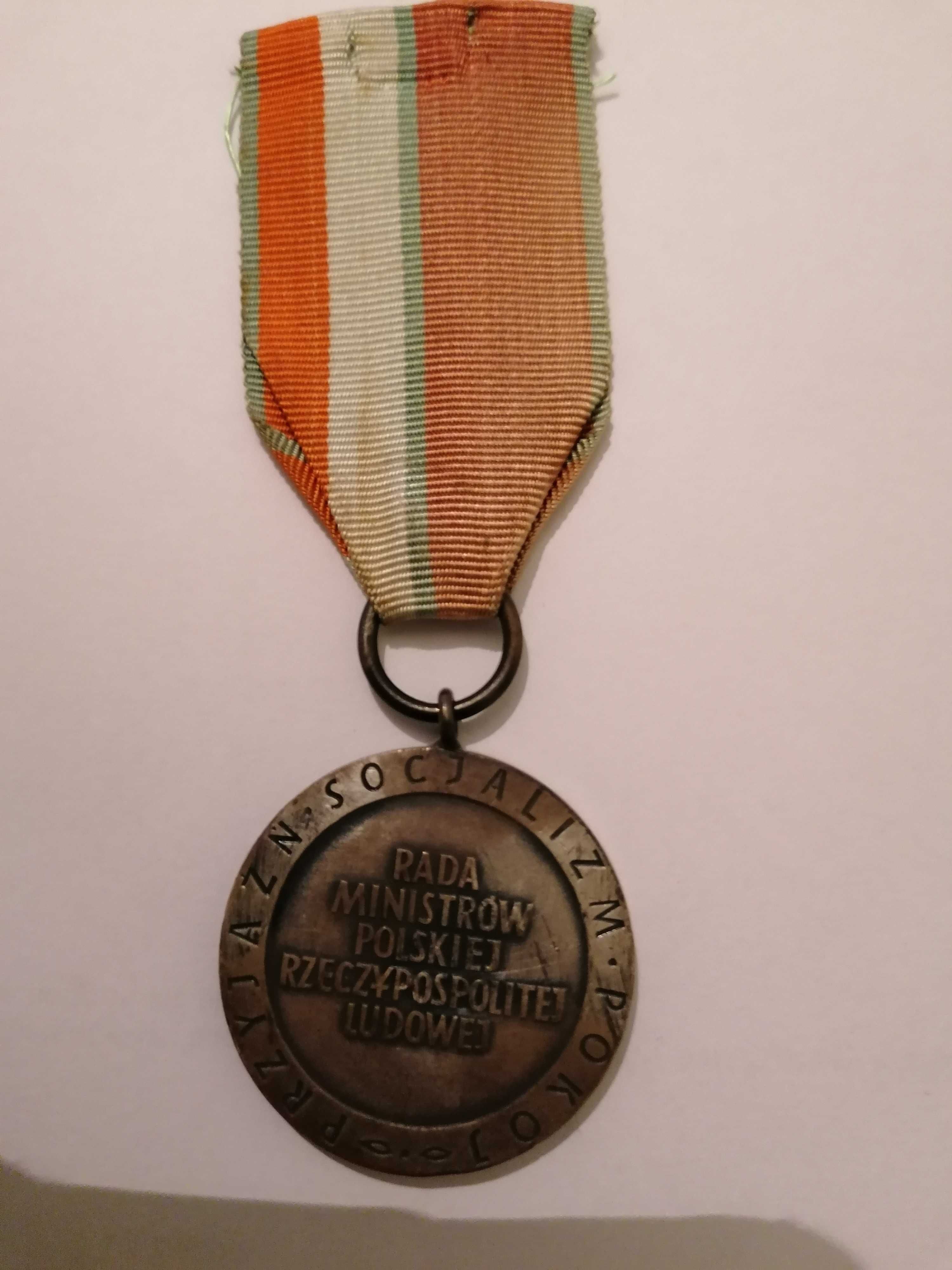 Medal Na Straży Pokoju Bałtyk Odra Nysa PRL SREBRNY