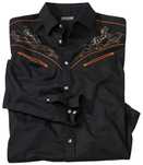 Czarna koszula męska XL kowbojska bawełniana S8026 ATLAS FOR MEN