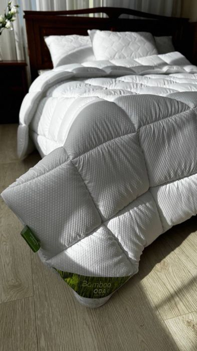 Одеяло на кровать бамбук всесезонное Ковдра