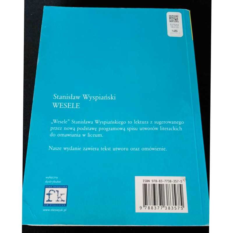 "Wesele" Stanisław Wyspiański- lektura z opracowaniem