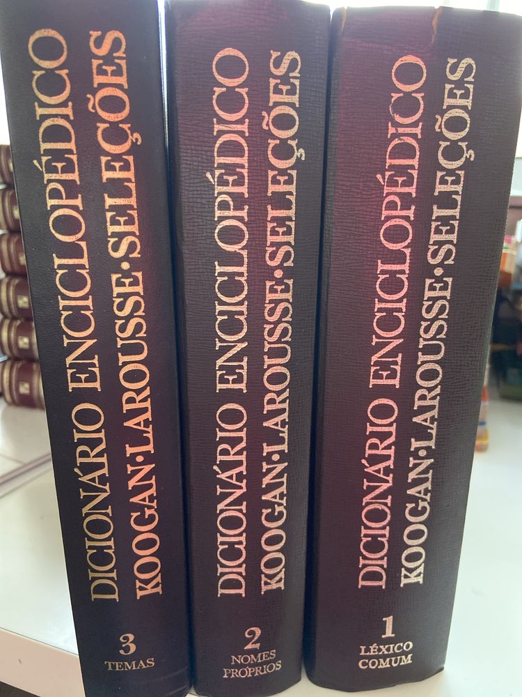 3 volumes Dicionario Enciclopedico