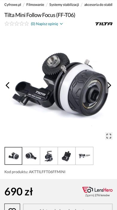 Klatka operatorska SONY A7S3 sIII + follow focus + matte box /smallrig