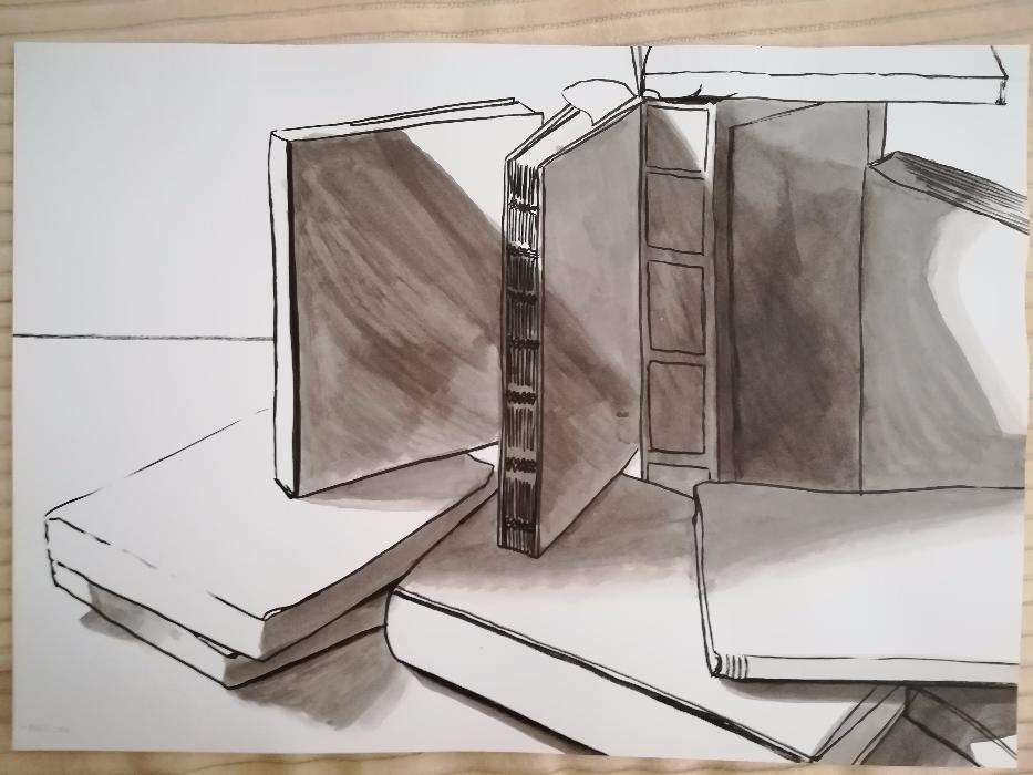 Desenho ilustração pintura - livros - 29,7 x 42 cm