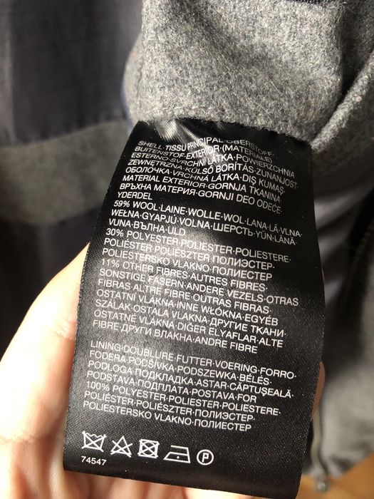 Welniana kurtka plaszcz c&a M L