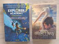 Książki młodzieżowe - Explorer Academy i Chłopiec z burzy