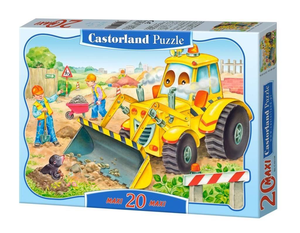 Puzzle Castorland 20 Szt. Puzzle Maxi Buldożer W Akcji