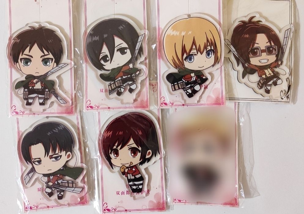 Магическая битва/Атака на титанов/Attack on titan акриловые фигурки/ст