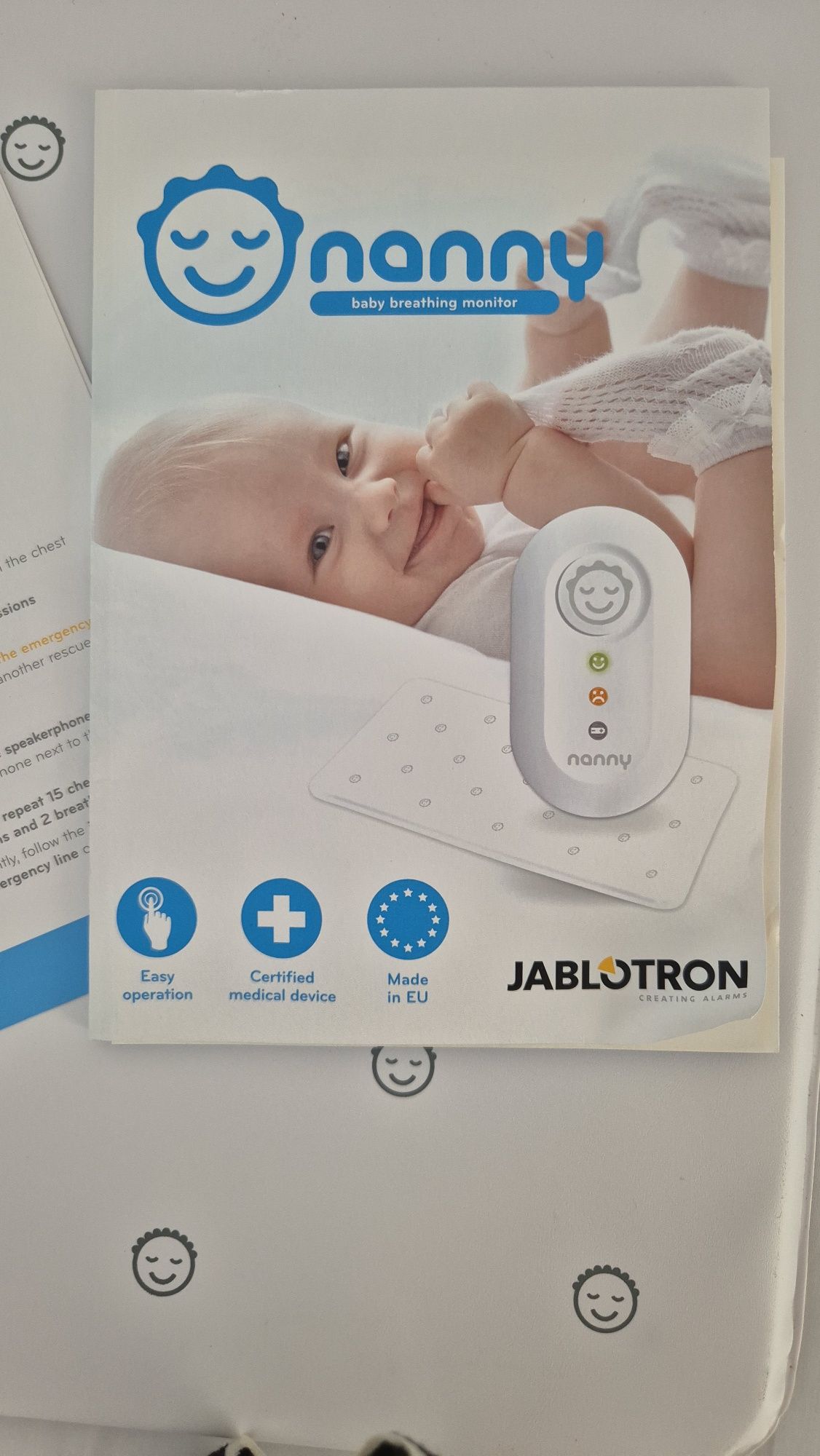 Monitor Respiratório Jablotron BM02 Nanny