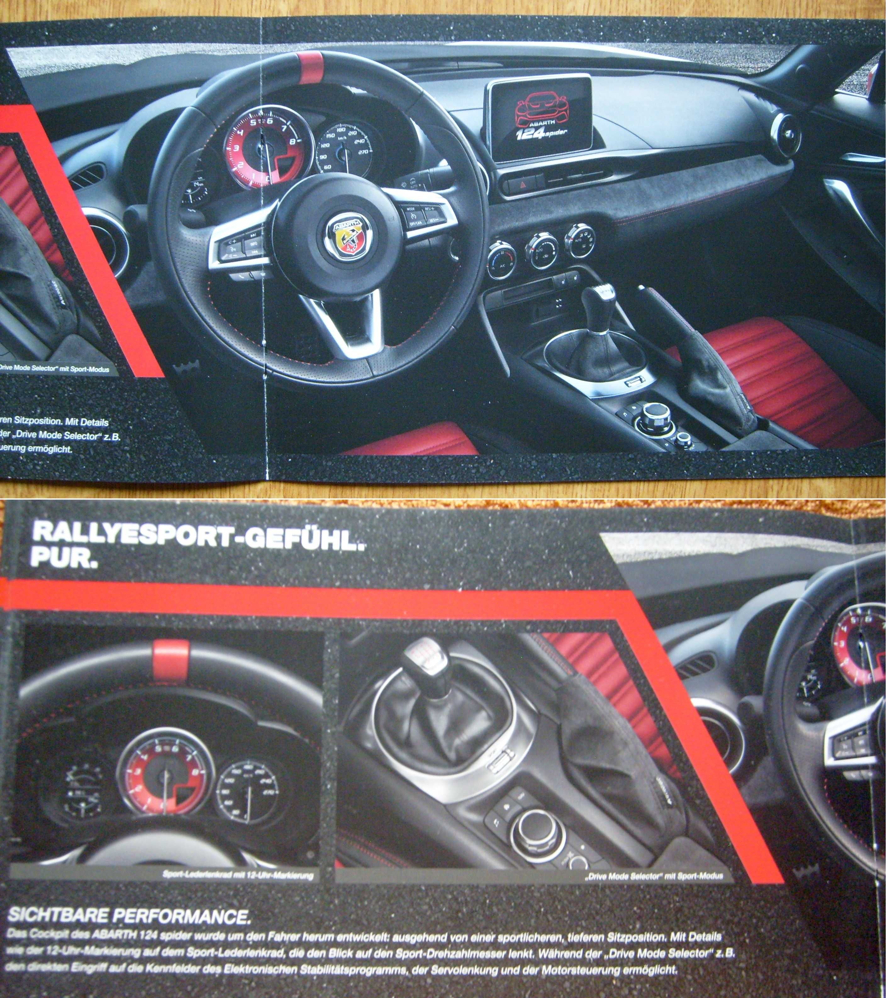 ABARTH 124 SPIDER 2016 / prospekt 26 stron, stan BDB