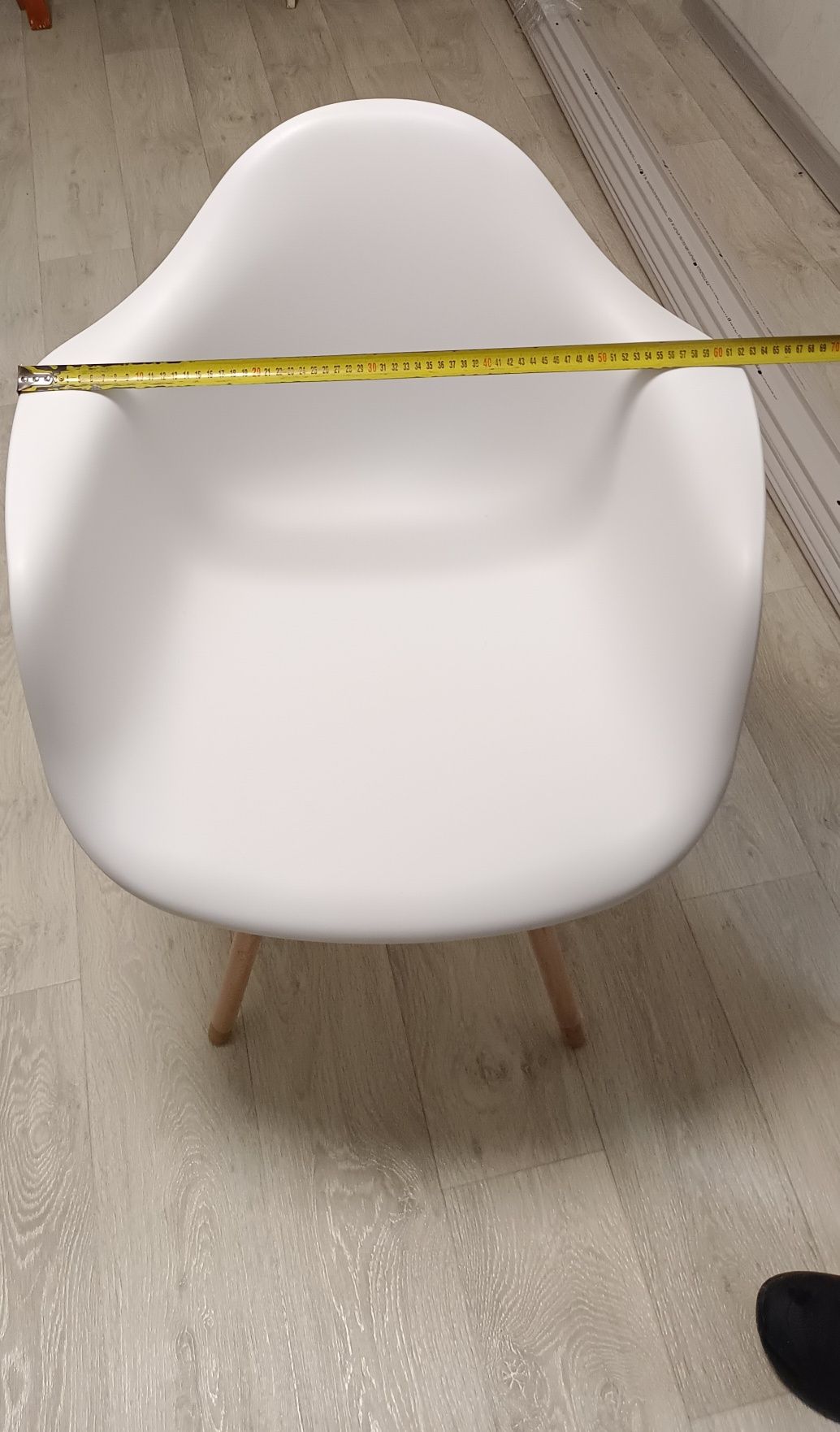 Стілець з підлокітниками Style white(630*630*800)