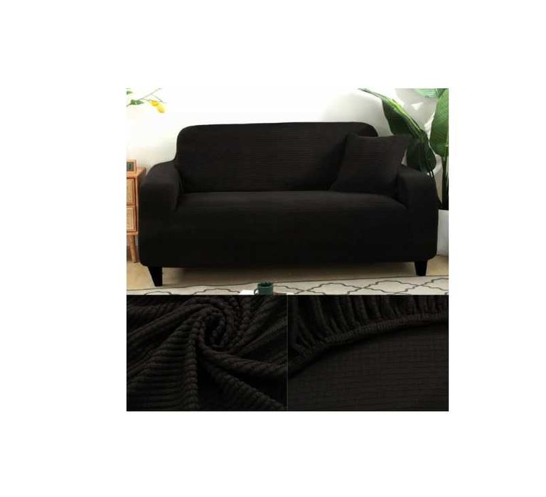 Pokrowiec na sofę (kanapę) Luxurlife czarny