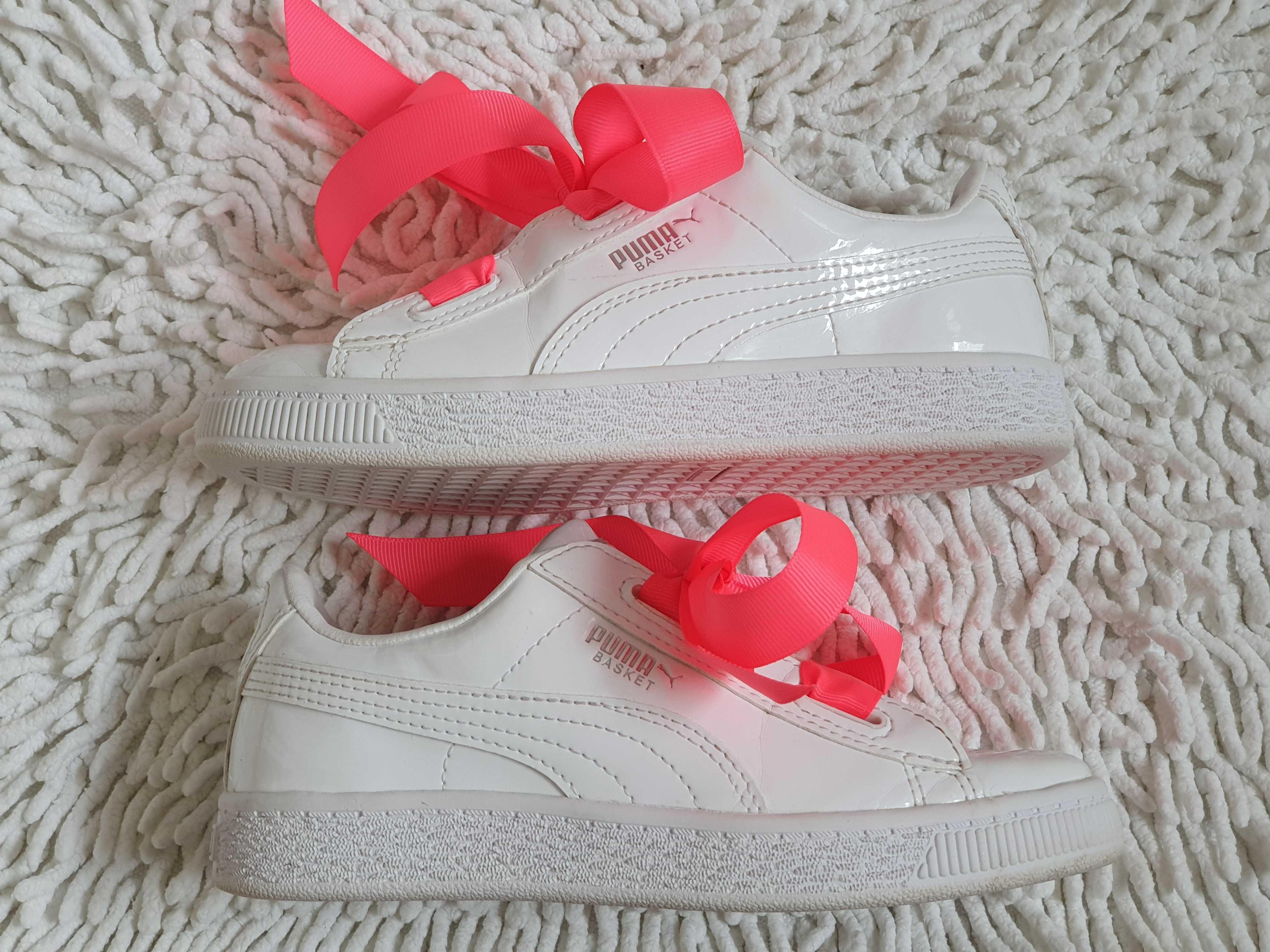 Oryginalne PUMA r. 32 buty białe dla dziewczynki
