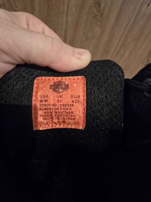 Botas masculinas autênticas Harley Davidson tamanho 42+.