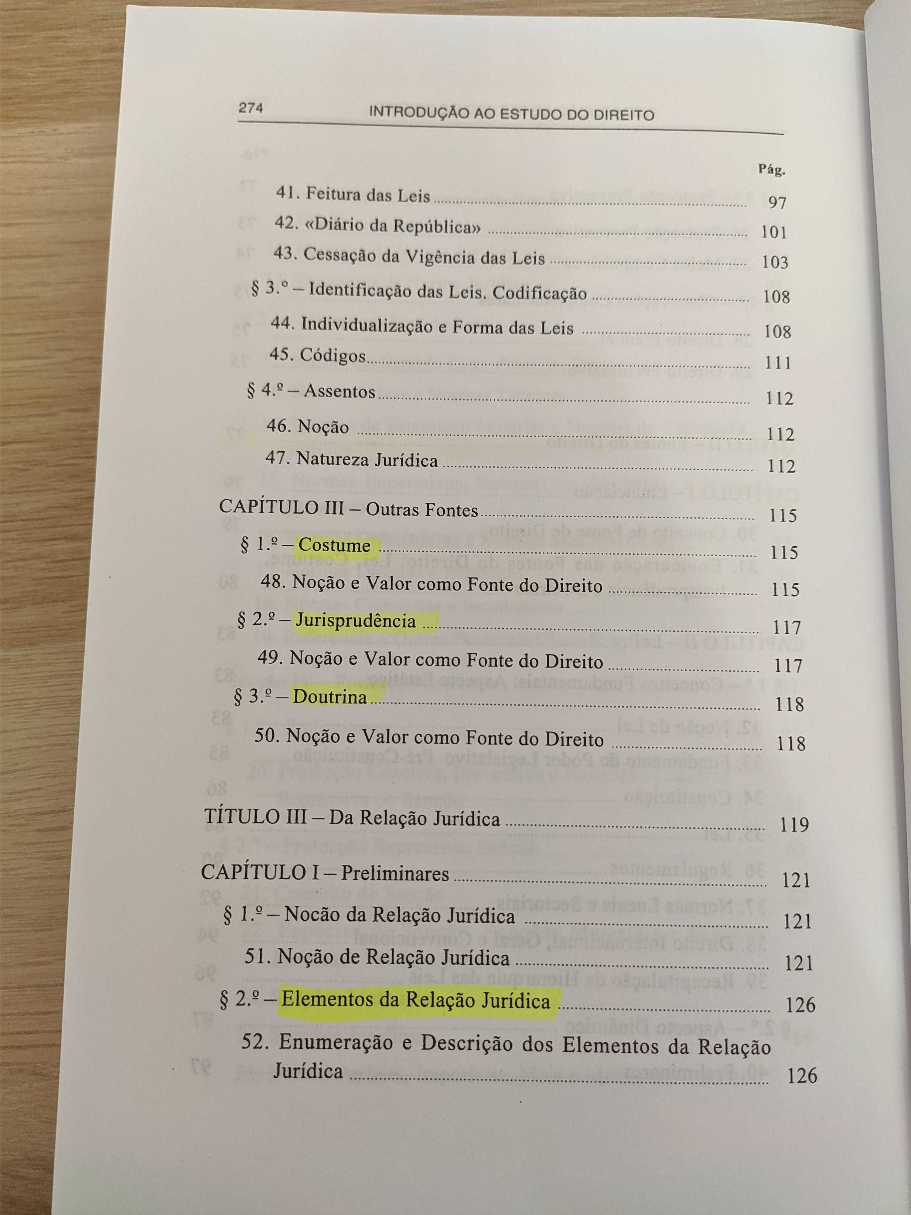 Livro Introdução ao Estudo do Direito - João Castro Mendes