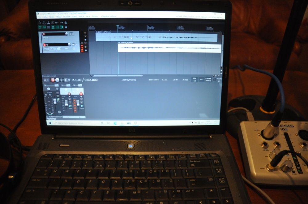 Mobilne Studio Nagrań-Mikrofon MXL,Alesis,Laptop,Słuchawki,kable!