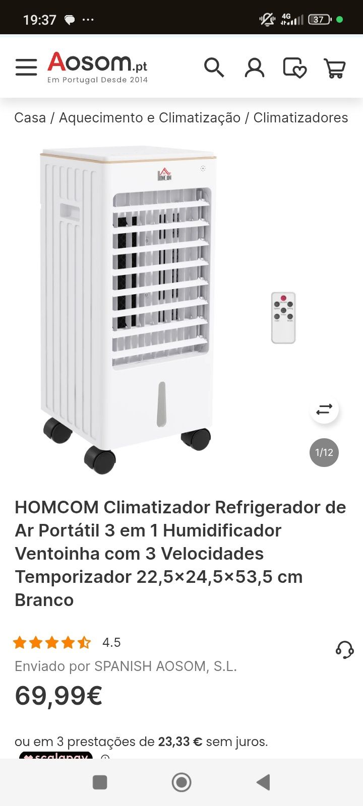Climatizador 3 em 1