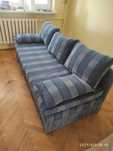 Kanapa rozkładana z funkcją spania, retro, poduchy, dł. 2 m, szer. 76