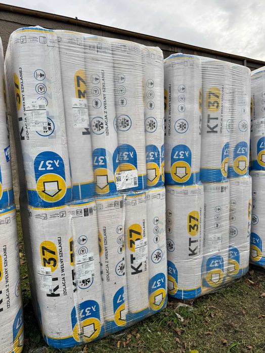 Wełna mineralna szklana KT-37 Isover 15cm lambda 0,037 150mm promocja!