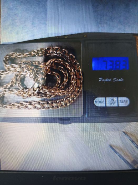 Золотая цепочка, двойной якорь 73.8 грама