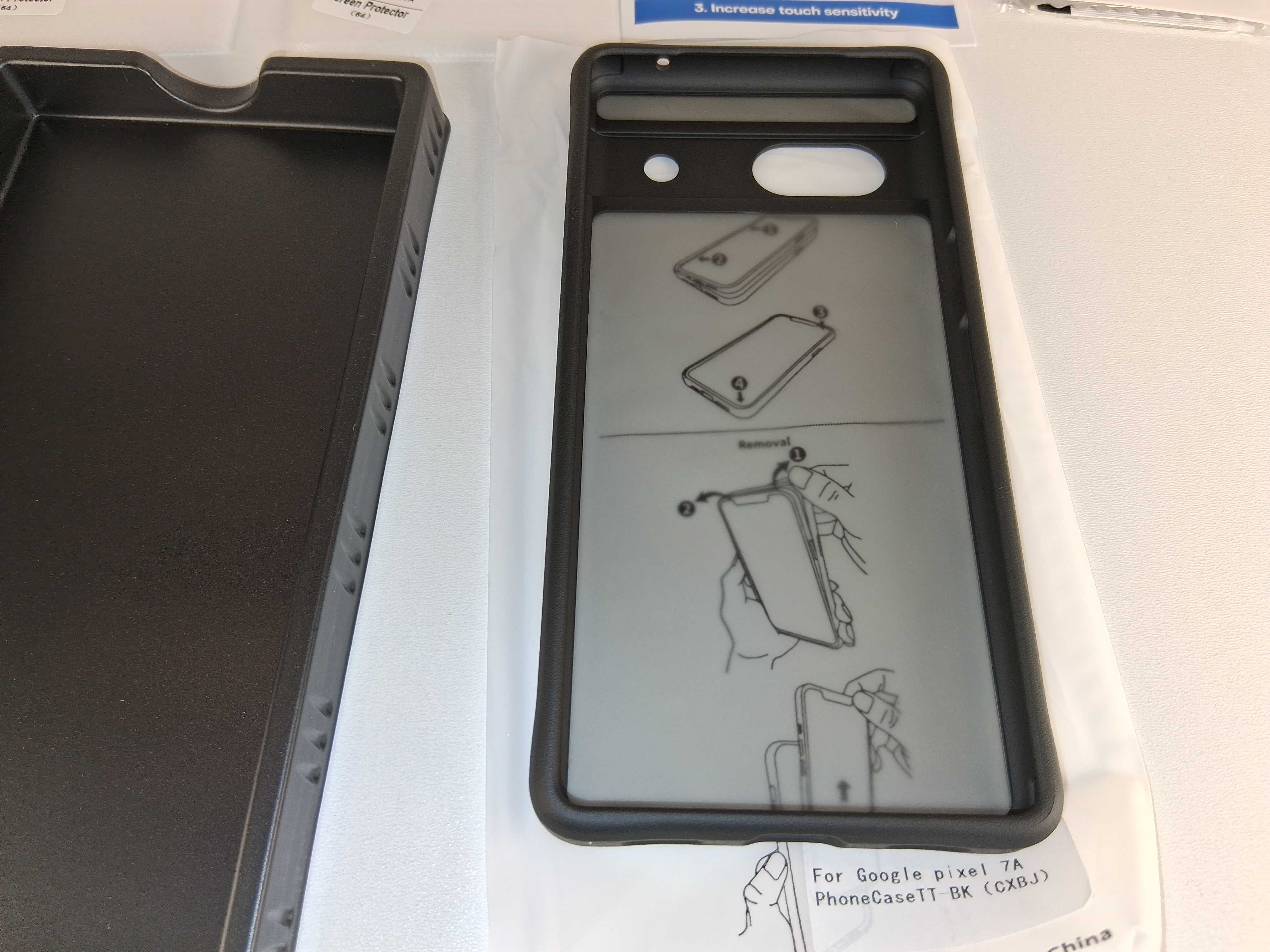 Y048 Etui Tocol do Google Pixel 7A 2+1 TT BK Pancerne Czarne