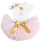 ELEGANCKI komplet dziewczęcy dziecięcy 80 cm roczek urodziny tutu