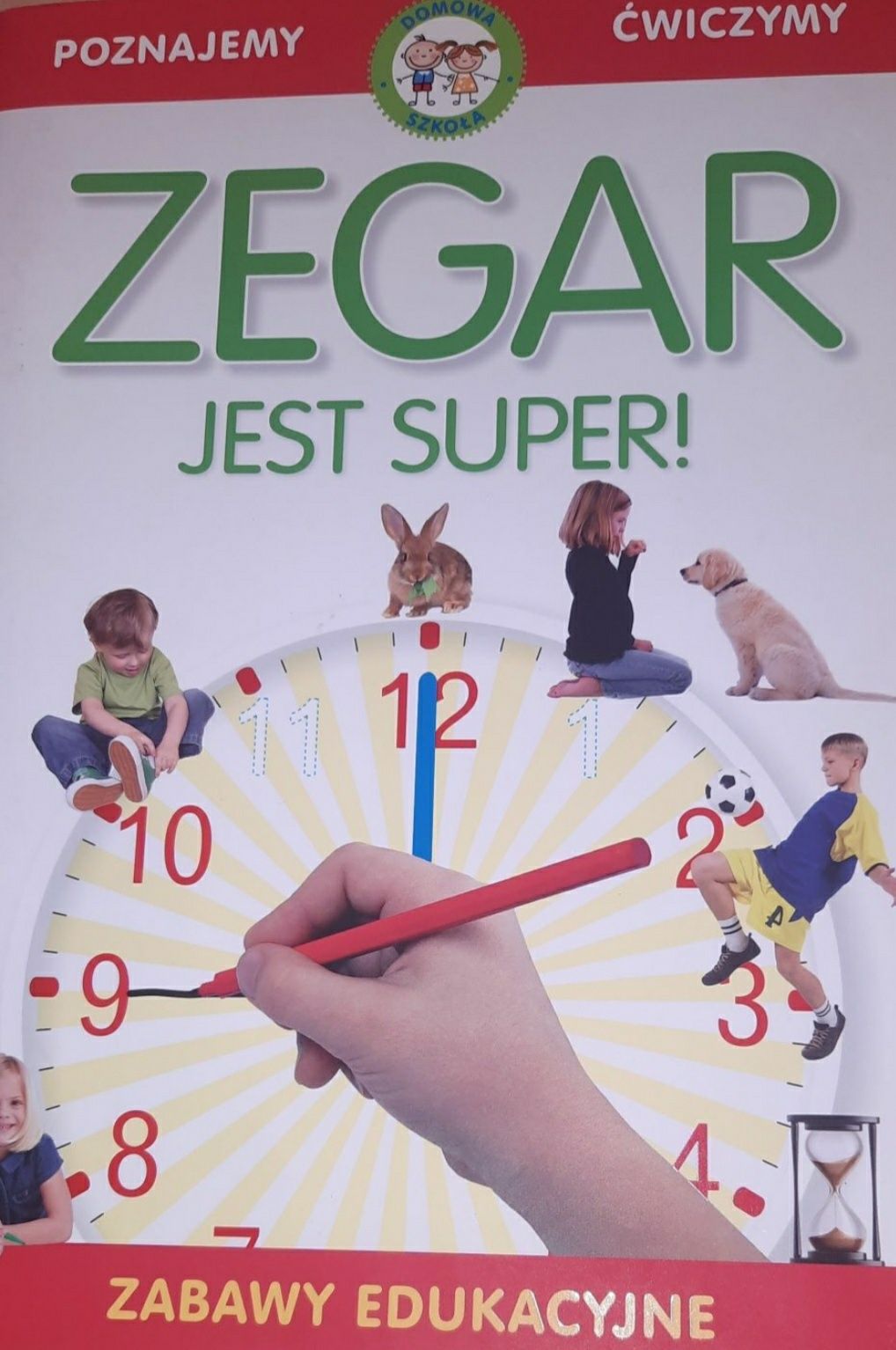 Zegar edukacyjny drewniany plus gratis