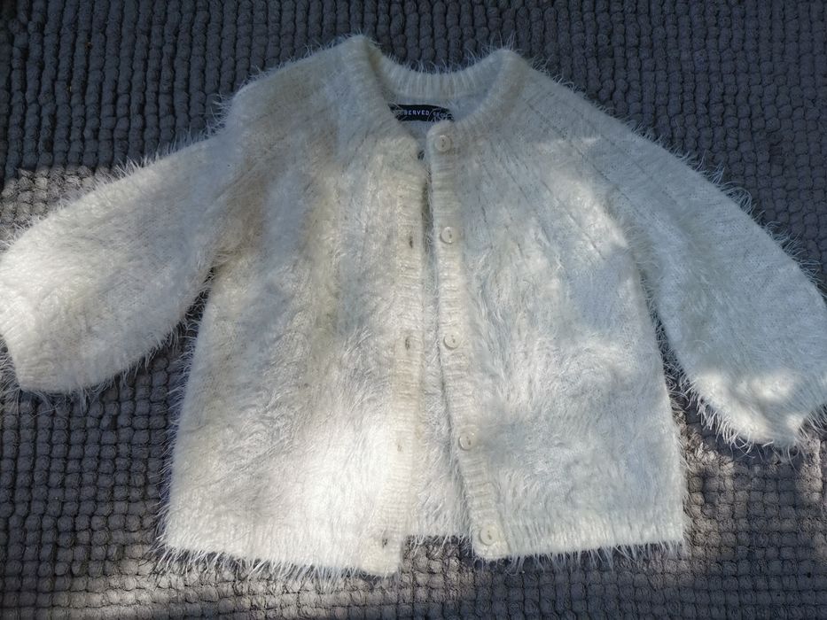 Sweterek dla dziewczynki r. 68, prześliczny kremowy Reserved jak nowy