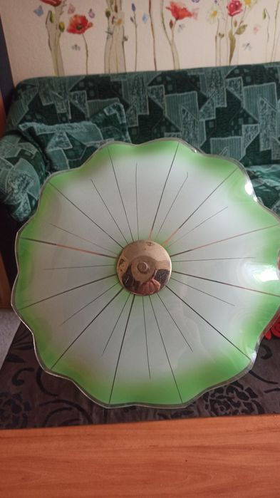 Lampa PRL stan dobry żyrandol parasolka