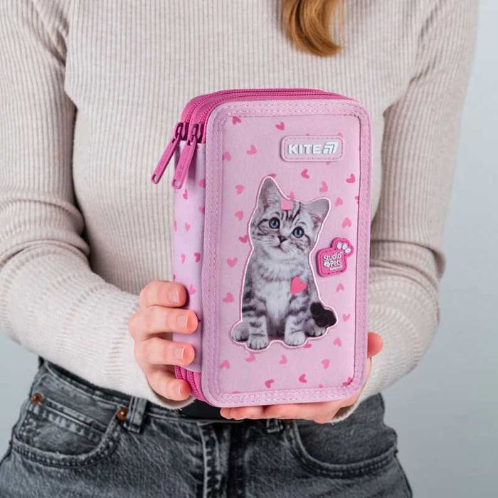 Рюкзак шкільний каркасний Kite ортопедичний Studio Pets + пенал+папка