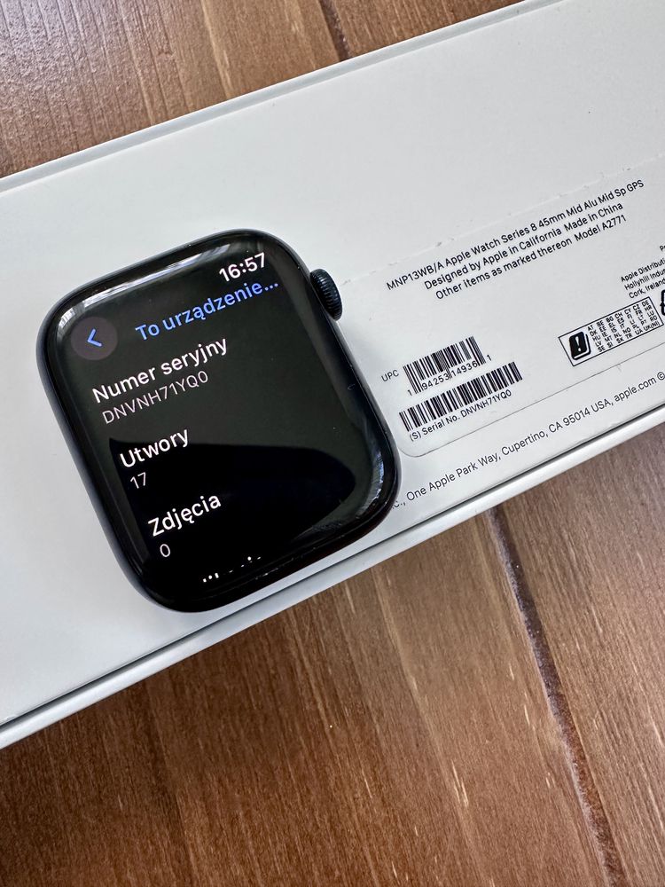Apple Watch 8 45 mm GPS! Midnight!