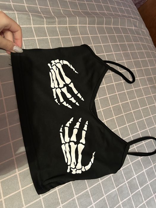 Топ, чорний з імітацією рук