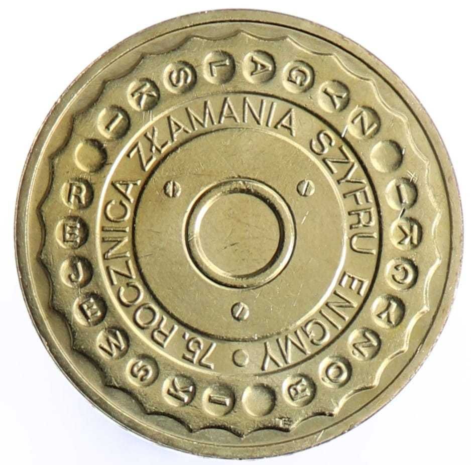 Moneta okolicznościowa 2 złote 75. rocznica złamania szyfru Enigmy