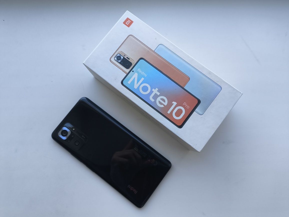 Смартфон Xiaomi Redmi Note 10 pro 6+5/128 ГБ в идеальном состоянии