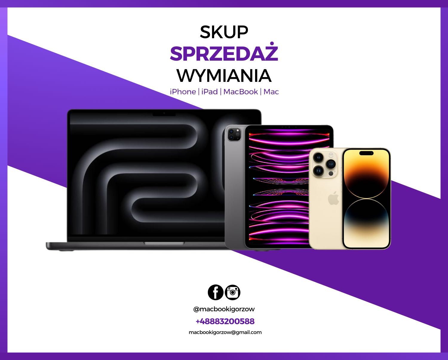 Skup Apple MacBook iPhone iPad Najwyższe Wyceny