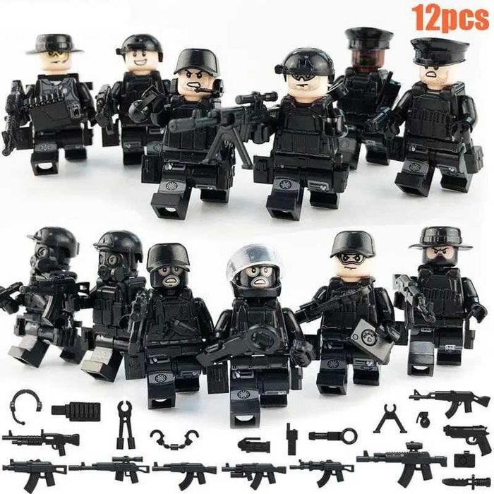 Конструктор фігурки військові спецназ солдатики поліція swat для лего