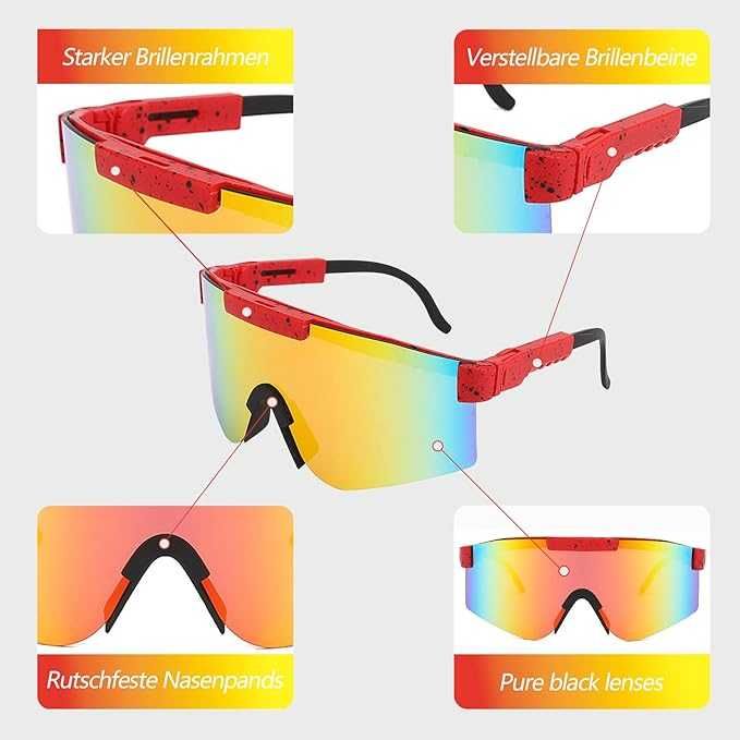 Okulary Sportowe Rowerowe przeciwsłoneczne Z POLARYZACJA UV 400 PIT