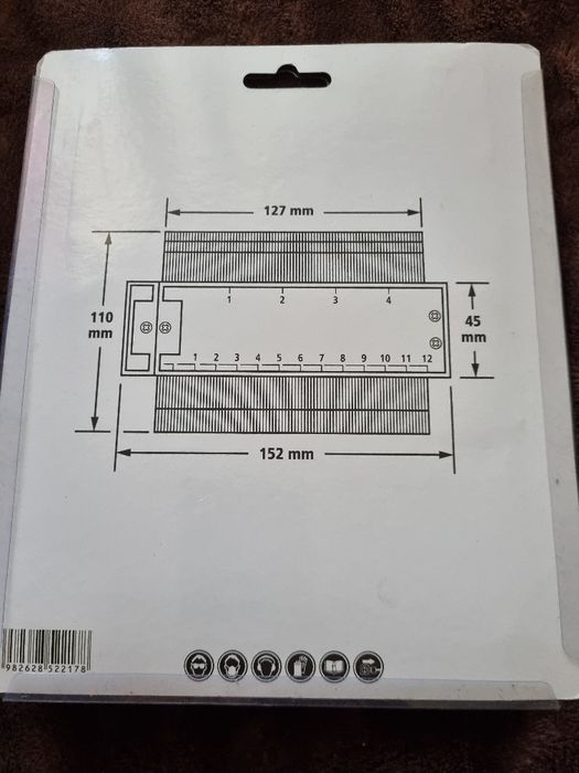 Пластиковый контурный профиль TOOL ABS (ICL44)