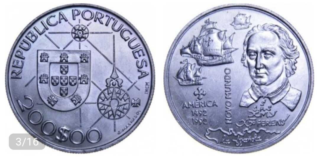 Moedas de 200$ escudos Portuguesas de coleção