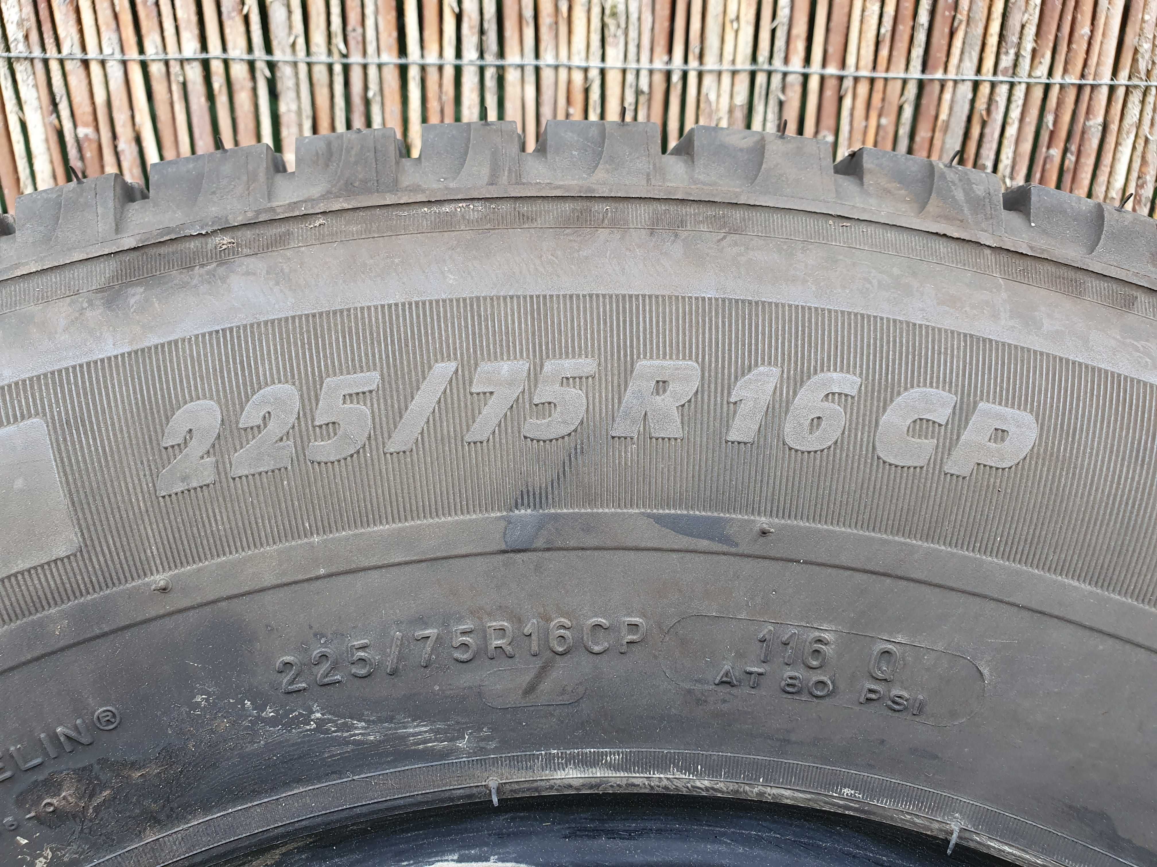 2x 225/75/16 CP 116Q Michelin Agilis Camping 7,5mm 2017r.