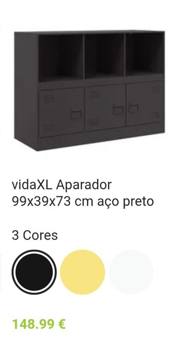 Aparador • Aço Preto